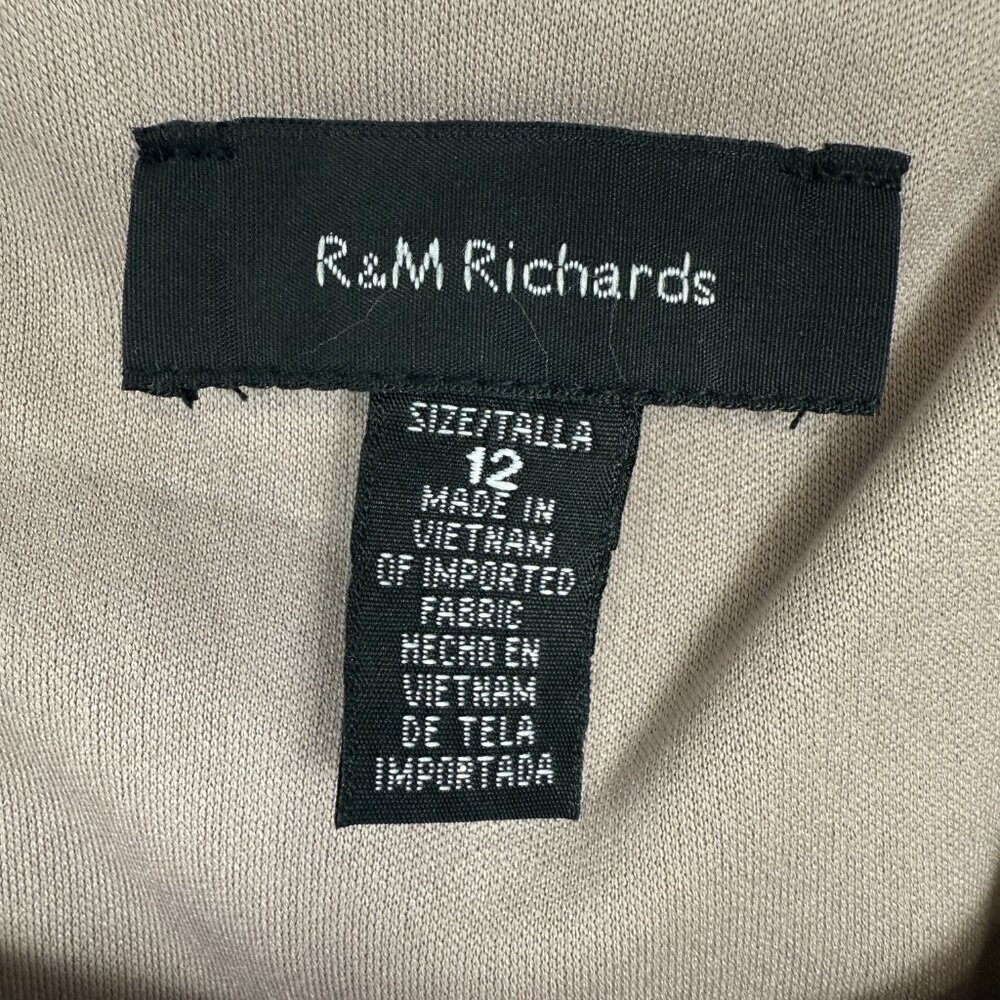 R & M Richards Lace Pantsuit with Jeweled Neckline (David's Bridal). Taupe color - Picture 8 of 8
